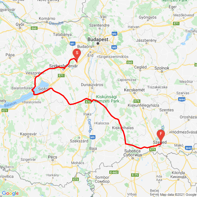 Nome della gita: James&Somi 2.nap<br>Motorista: Fázer Krisztián<br>Partenza: 2021.08.04.<br>Distanza: 349.195 km<br>Velocità media: 76 km/h<br> James&Somi 2.nap