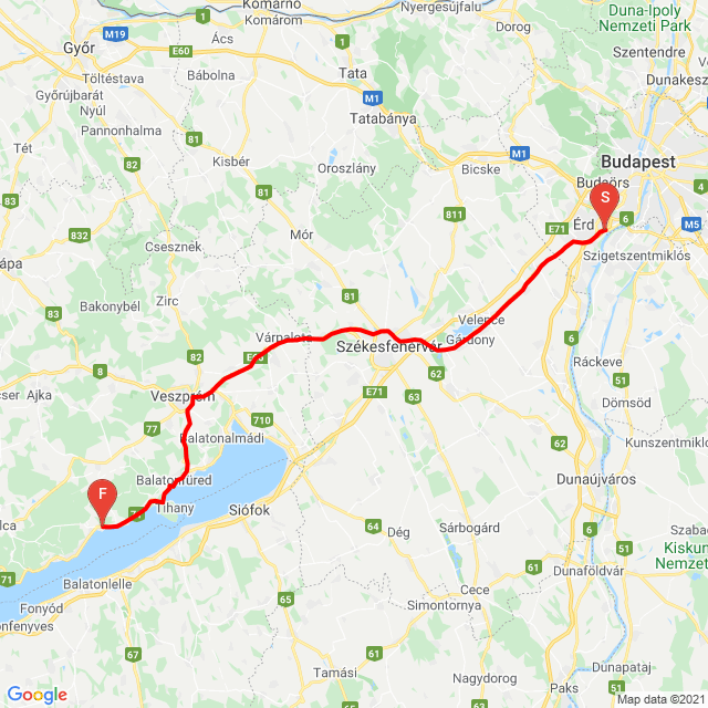 Budapest - Zánka