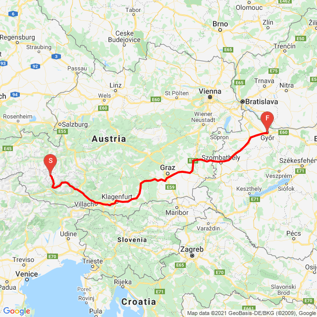 20210806 Ausztria 5 nap 2261.5 Km