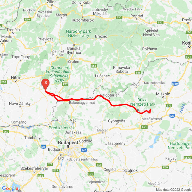 Nome della gita: 20220205 Hóbagoly<br>Motorista: František Janček<br>Partenza: 2022.02.05.<br>Distanza: 381.332 km<br>Velocità media: 65 km/h<br> 20220205 Hóbagoly