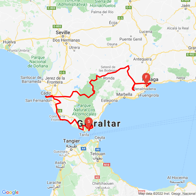 Nome della gita: RhinoTours Off-Road túra Andalúziában<br>Motorista: Zoltán Zomax Dobos<br>Partenza: 2022.02.04.<br>Distanza: 567.47 km<br>Velocità media: 54 km/h<br> RhinoTours Off-Road túra Andalúziában