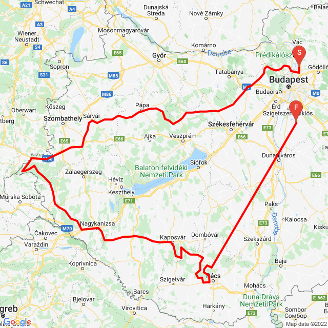 20220411_Dk Pápa Lenti Pécs Bugyi 940km