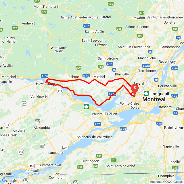 Nome della gita: AML Brunch 2022<br>Motorista: Bob F<br>Partenza: 2022.05.01.<br>Distanza: 182.755 km<br>Velocità media: 60 km/h<br> AML Brunch 2022