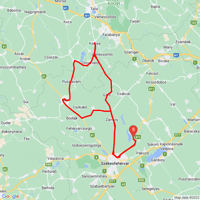 Nome della gita: Lazulás<br>Motorista: Marcsi Kállai<br>Partenza: 2022.05.27.<br>Distanza: 136.382 km<br>Velocità media: 72 km/h<br> Lazulás