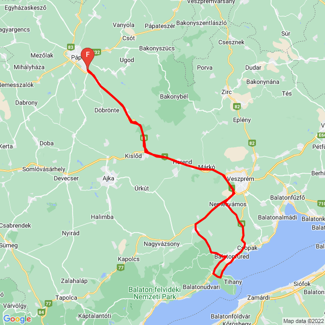 Nome della gita: 20220527_api kesztyű, hal<br>Motorista: Bödör Dávid<br>Partenza: 2022.05.27.<br>Distanza: 142.459 km<br>Velocità media: 82 km/h<br> 20220527_api kesztyű, hal