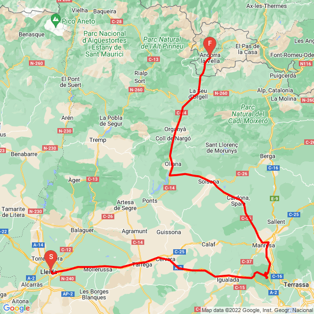 Lleida(E)-Andorra la Vella(AND)