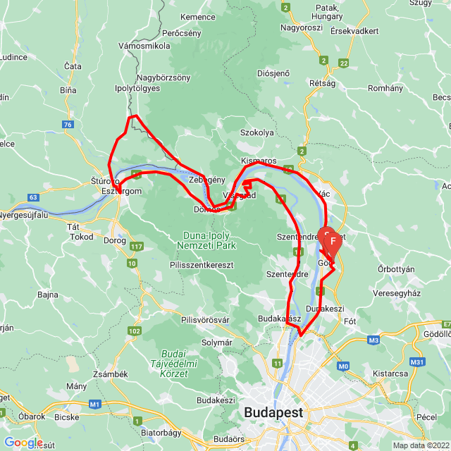 Nom du voyage: 20220619_082814<br>Motard: Attila Hranecz<br>Départ: 2022.06.19.<br>Distance: 147.024 km<br>Vitesse moyenne: 56 km/h<br> 20220619_082814