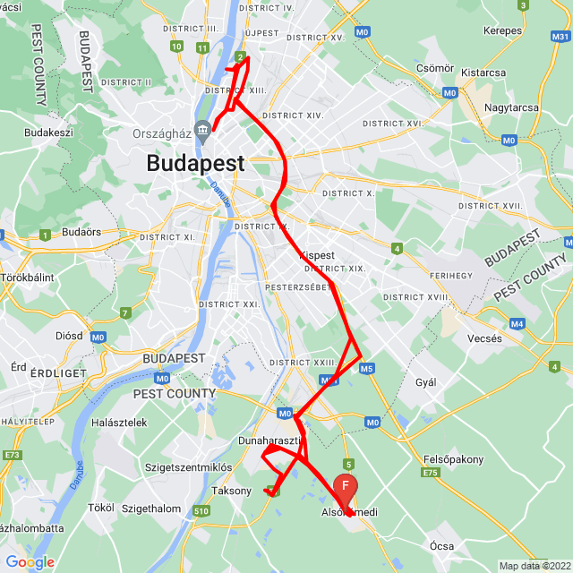 Nom du voyage: 20220617_060706<br>Motard: Máté Wilhelm<br>Départ: 2022.06.17.<br>Distance: 106.518 km<br>Vitesse moyenne: 38 km/h<br> 20220617_060706