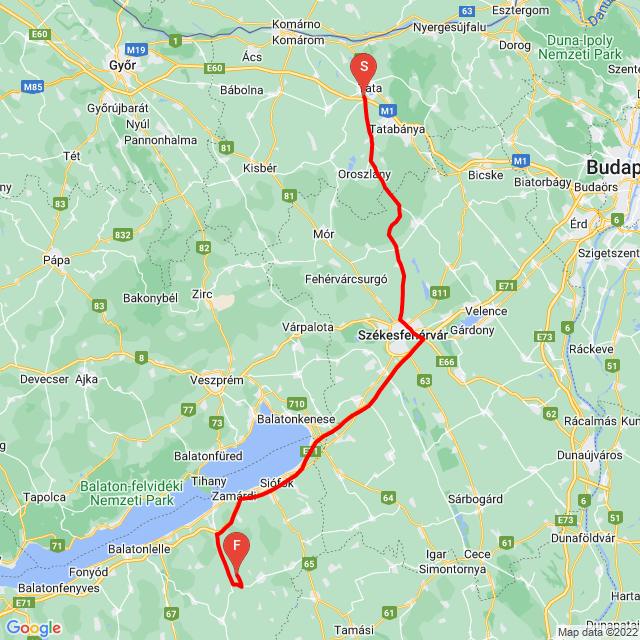 Name of route: 20220730_081806<br>Biker's name: GERGŐ<br>Start: 2022.07.30.<br>Distance: 135.301 km<br>Average speed: 104 km/h<br> 20220730_081806