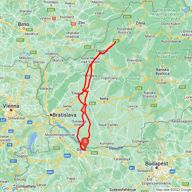 Name of route: 20220723_133153 Abba Sk Ladce<br>Biker's name: Szilvia Ladányi<br>Start: 2022.07.23.<br>Distance: 400.531 km<br>Average speed: 68 km/h<br> 20220723_133153 Abba Sk Ladce