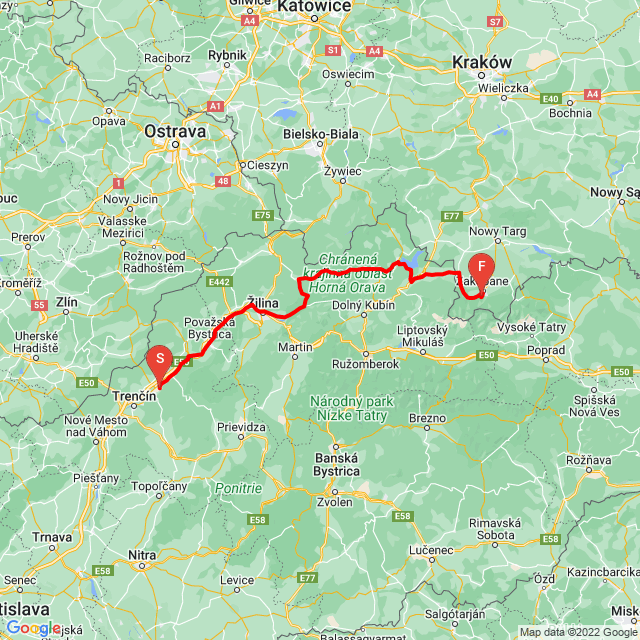 Dubnica-Námestovo-Zakopané 