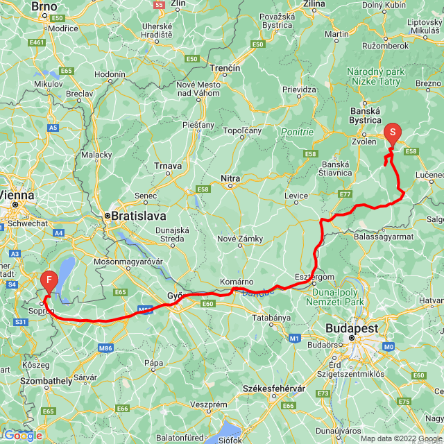 Útvonal neve: 20220911_092814<br>Motoros: Feki<br>Indulás: 2022.09.11.<br>Távolság: 352.749 km<br>Átlagsebesség: 70 km/h<br> 20220911_092814
