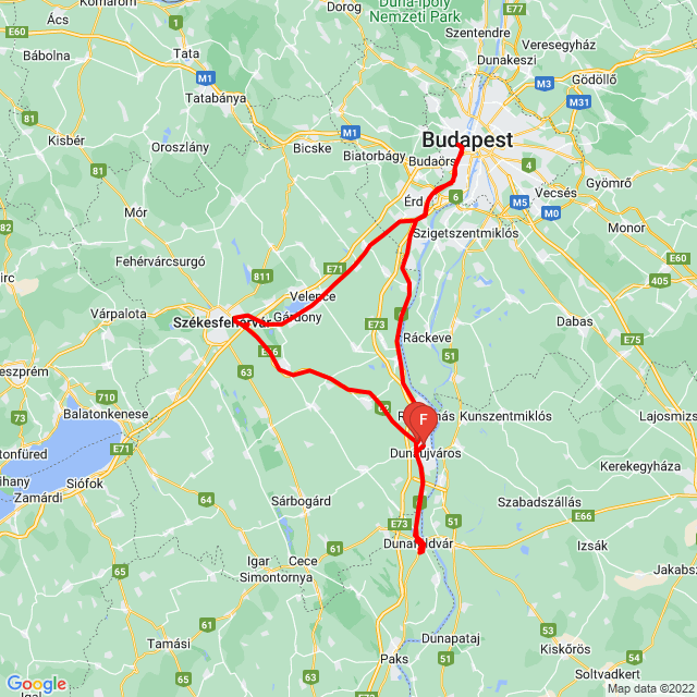 Útvonal neve: gh, buci<br>Motoros: Janicsek János<br>Indulás: 2022.10.18.<br>Távolság: 231.656 km<br>Átlagsebesség: 72 km/h<br> gh, buci