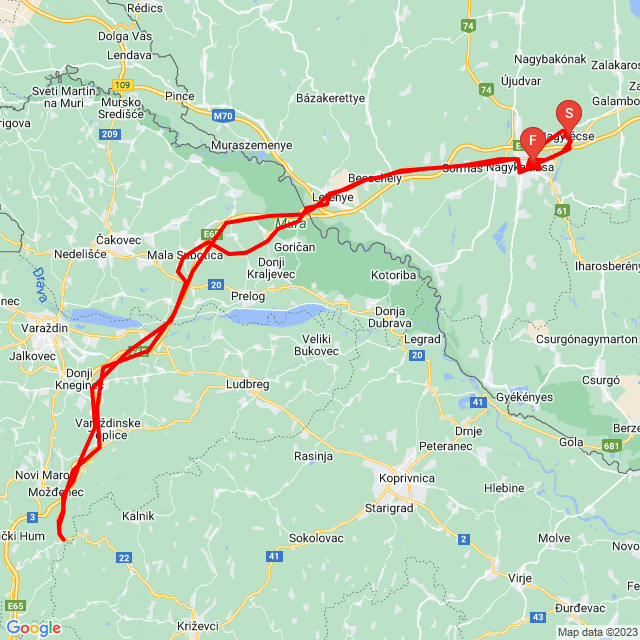Name of route: 20230510_145325<br>Biker's name: Péter Barnóczky<br>Start: 2023.05.10.<br>Distance: 213.108 km<br>Average speed: 82 km/h<br> 20230510_145325