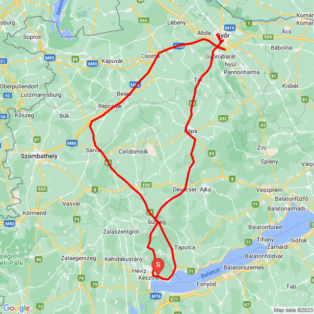 Name of route: 20230511_092333<br>Biker's name: György Hársfalvi<br>Start: 2023.05.11.<br>Distance: 300.215 km<br>Average speed: 69 km/h<br> 20230511_092333