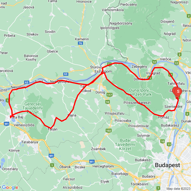 Name of route: 20230528_113523<br>Biker's name: Balázs Jónás<br>Start: 2023.05.28.<br>Distance: 190.734 km<br>Average speed: 58 km/h<br> 20230528_113523