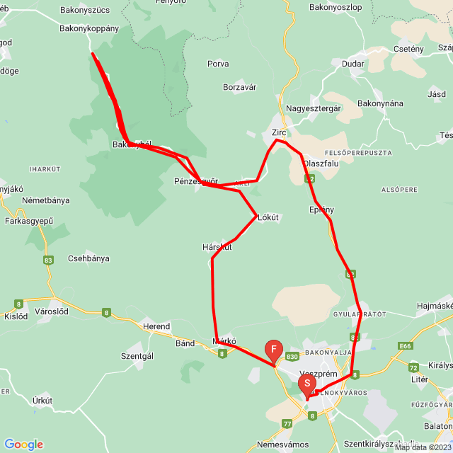 Nom du voyage: 20230615_145404<br>Motard: Aradi Máté<br>Départ: 2023.06.15.<br>Distance: 119.632 km<br>Vitesse moyenne: 87 km/h<br> 20230615_145404