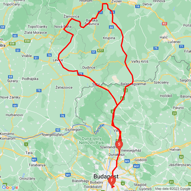 Nom du voyage: Kis szlovák túra 350 km<br>Motard: Molnár Attila<br>Départ: 2023.06.18.<br>Distance: 351.349 km<br>Vitesse moyenne: 73 km/h<br> Kis szlovák túra 350 km