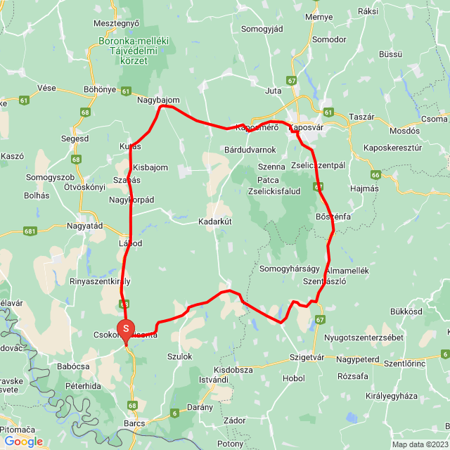 Nome della gita: 20230702_ez már nagyon kellett<br>Motorista: Luczó László<br>Partenza: 2023.07.02.<br>Distanza: 129.28 km<br>Velocità media: 61 km/h<br> 20230702_ez már nagyon kellett