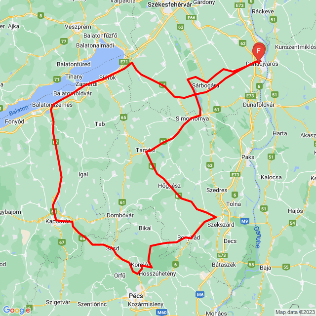 Name of route: 20230706_085744<br>Biker's name: Hengl János<br>Start: 2023.07.06.<br>Distance: 400.798 km<br>Average speed: 68 km/h<br> 20230706_085744