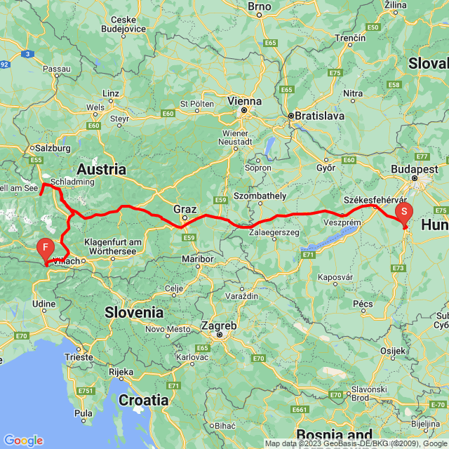 Nom du voyage: 20230705_Battai csoporttal<br>Motard: Charlie63<br>Départ: 2023.07.05.<br>Distance: 751.817 km<br>Vitesse moyenne: 76 km/h<br> 20230705_Battai csoporttal