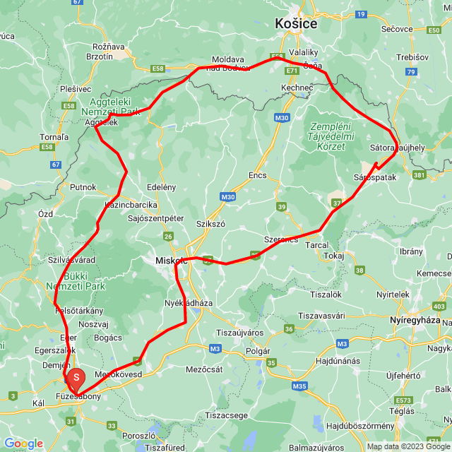 Name of route: 20230908_100703<br>Biker's name: David Gal<br>Start: 2023.09.08.<br>Distance: 369.12 km<br>Average speed: 68 km/h<br> 20230908_100703
