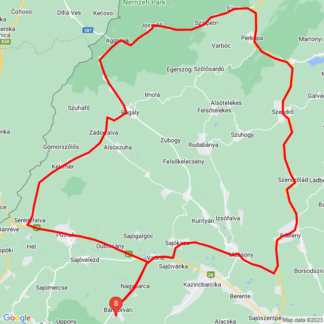 Nome della gita: 20230920_170555<br>Motorista: Roland Dányi<br>Partenza: 2023.09.20.<br>Distanza: 117.443 km<br>Velocità media: 72 km/h<br> 20230920_170555