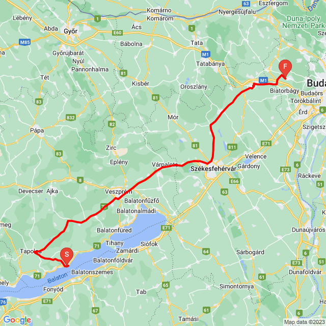 Name of route: 20231003_142333<br>Biker's name: Bal3<br>Start: 2023.10.03.<br>Distance: 167.145 km<br>Average speed: 78 km/h<br> 20231003_142333