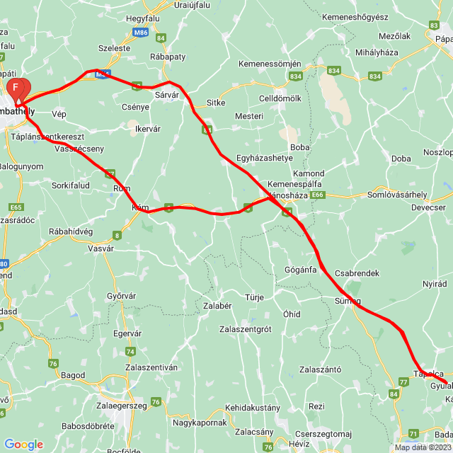 Nom du voyage: 20231007_135851<br>Motard: Becsei Gergő<br>Départ: 2023.10.07.<br>Distance: 171.35 km<br>Vitesse moyenne: 75 km/h<br> 20231007_135851