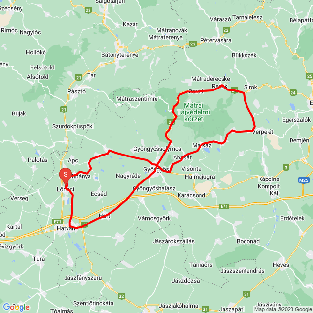 Name of route: 20231012_091716<br>Biker's name: Csaba Balog<br>Start: 2023.10.12.<br>Distance: 135.342 km<br>Average speed: 58 km/h<br> 20231012_091716