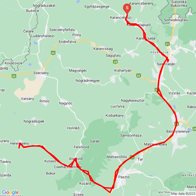 Name of route: 20231009_144741<br>Biker's name: Horváth Zsolt<br>Start: 2023.10.09.<br>Distance: 130.697 km<br>Average speed: 59 km/h<br> 20231009_144741