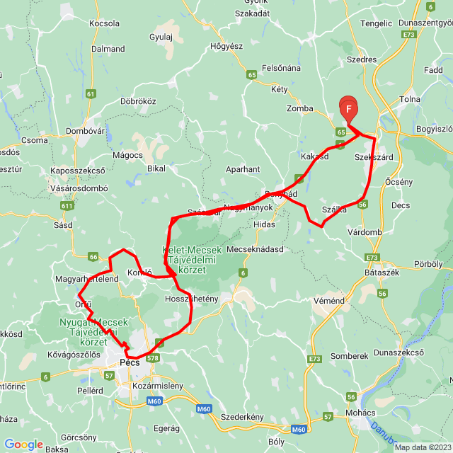 Pécs , Orfű , Komló 