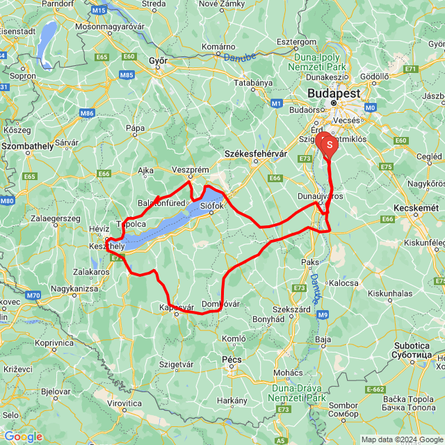 Nome della gita: 20240323_akklimatizációs tesztkör<br>Motorista: Zsolt<br>Partenza: 2024.03.23.<br>Distanza: 516.723 km<br>Velocità media: 71 km/h<br> 20240323_akklimatizációs tesztkör