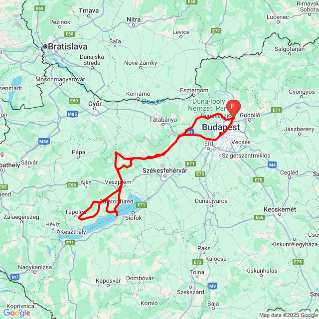 Name of route: 20240330_Balaton-felvidék<br>Biker's name: Szabiboy<br>Start: 2024.03.30.<br>Distance: 482.753 km<br>Average speed: 68 km/h<br> 20240330_Balaton-felvidék