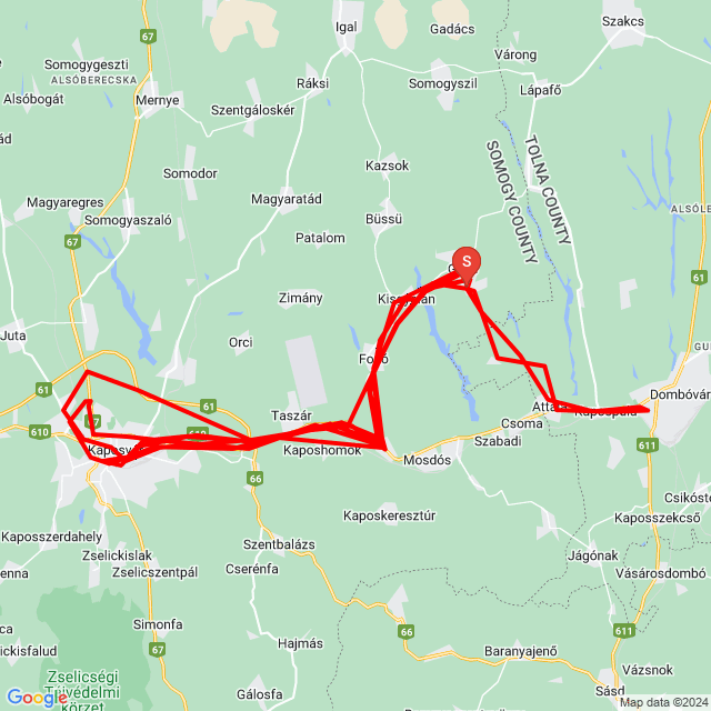Name of route: 20230826_181528<br>Biker's name: Joci<br>Start: 2023.08.26.<br>Distance: 204.77 km<br>Average speed: 58 km/h<br> 20230826_181528