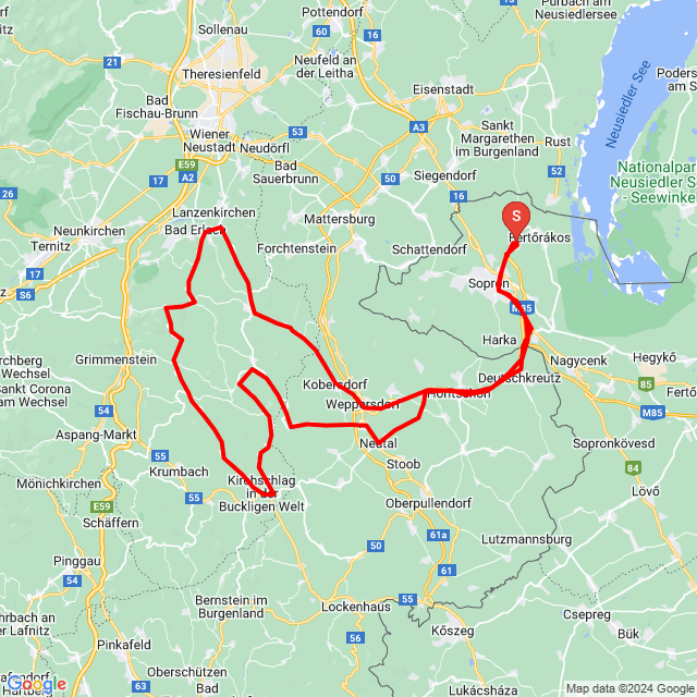 Nom du voyage: 20240413_132909<br>Motard: Körmendy Barnabás<br>Départ: 2024.04.13.<br>Distance: 166.278 km<br>Vitesse moyenne: 58 km/h<br> 20240413_132909