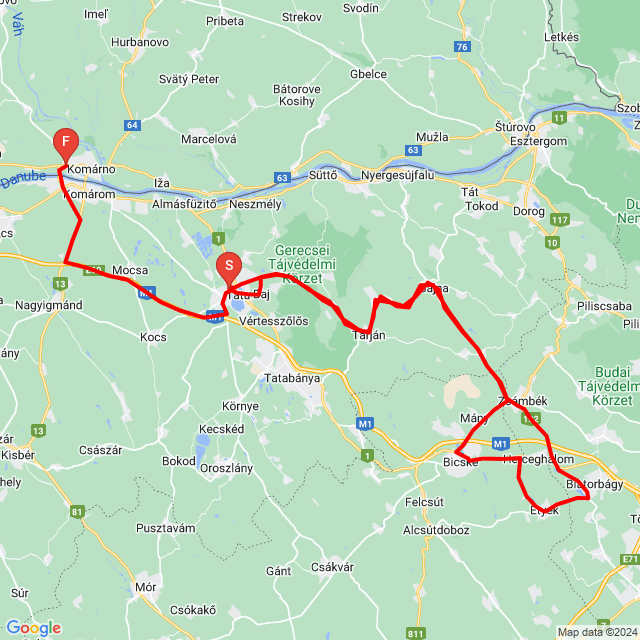 Name of route: 20240511_134725<br>Biker's name: Tamas Hegedus<br>Start: 2024.05.11.<br>Distance: 169.646 km<br>Average speed: 70 km/h<br> 20240511_134725