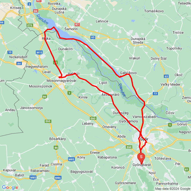 Name of route: 20240512_143149<br>Biker's name: Dora Tibor<br>Start: 2024.05.12.<br>Distance: 150.27 km<br>Average speed: 56 km/h<br> 20240512_143149