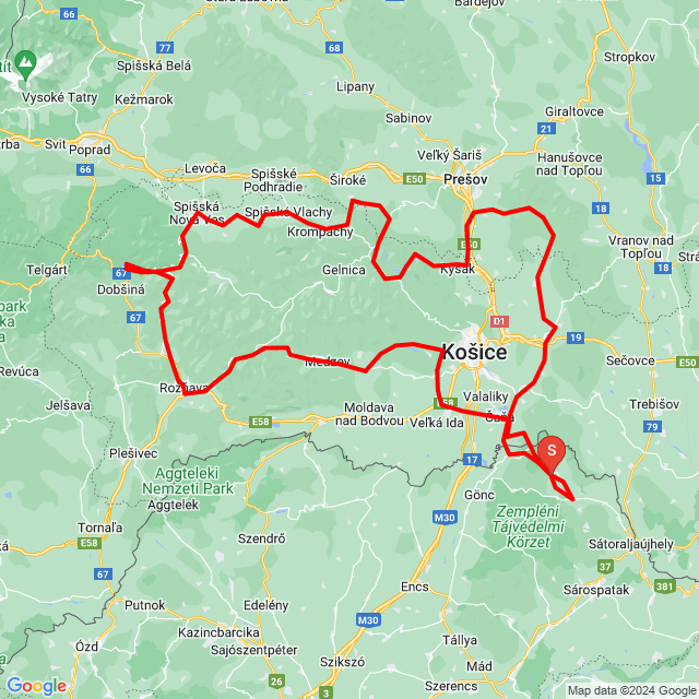 Name of route: 20240630_071057<br>Biker's name: BoXXer<br>Start: 2024.06.30.<br>Distance: 422.064 km<br>Average speed: 55 km/h<br> 20240630_071057