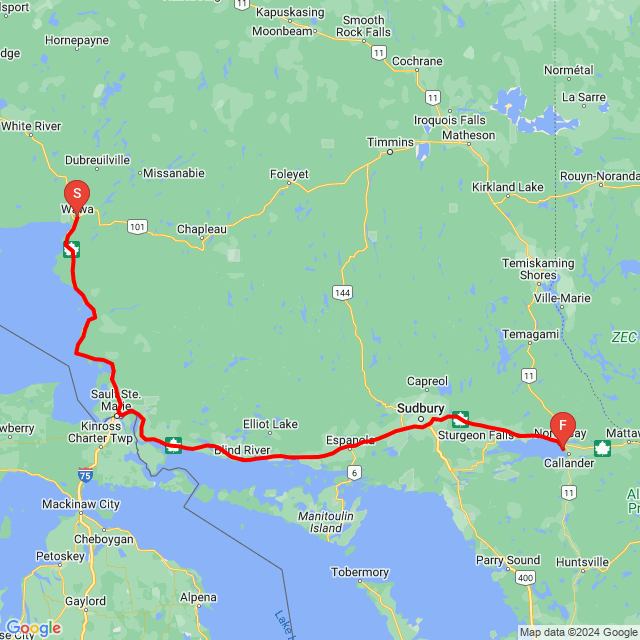 Name der Route: 20240714_061539<br>Motorfahrer: André Labranche<br>Abfahrt: 2024.07.14.<br>Distanz: 666.315 km<br>Durchschnittsgeschwindigkeit: 88 km/h<br> 20240714_061539