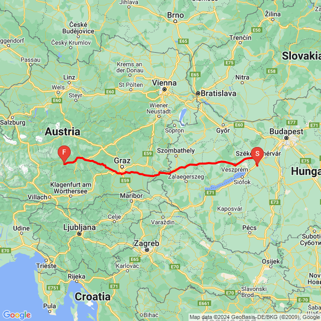 Name der Route: 20240715_083736<br>Motorfahrer: Kiss-Németh Éva<br>Abfahrt: 2024.07.15.<br>Distanz: 394.841 km<br>Durchschnittsgeschwindigkeit: 62 km/h<br> 20240715_083736