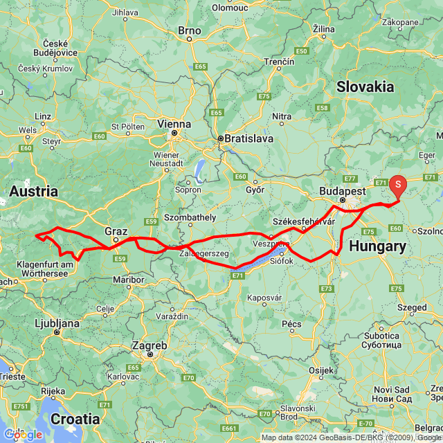 Nome della gita: 20240729_050733<br>Motorista: Angyal árpád<br>Partenza: 2024.07.29.<br>Distanza: 1209.48 km<br>Velocità media: 78 km/h<br> 20240729_050733