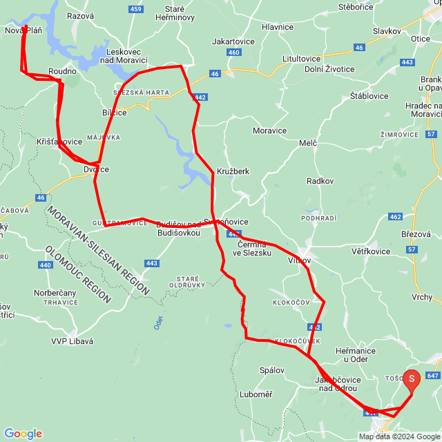 Nome della gita: 20240731_150121<br>Motorista: Michal Hekele<br>Partenza: 2024.07.31.<br>Distanza: 121.4 km<br>Velocità media: 52 km/h<br> 20240731_150121