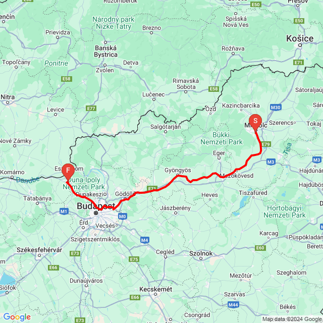 Nom du voyage: 20240907_061442<br>Motard: Sztankovics József<br>Départ: 2024.09.07.<br>Distance: 225.383 km<br>Vitesse moyenne: 66 km/h<br> 20240907_061442