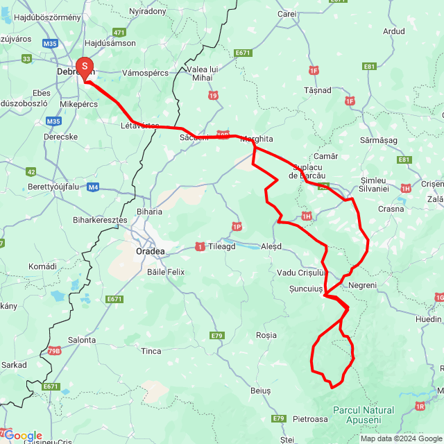 Nom du voyage: 20240908_073301<br>Motard: Péter Fábián<br>Départ: 2024.09.08.<br>Distance: 395.554 km<br>Vitesse moyenne: 58 km/h<br> 20240908_073301