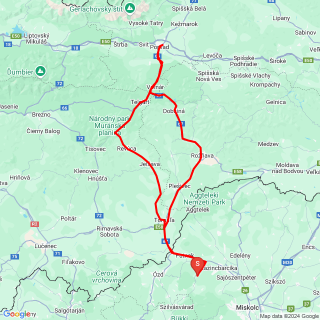 Name of route: 20240921_100444<br>Biker's name: Roland Dányi<br>Start: 2024.09.21.<br>Distance: 286.343 km<br>Average speed: 68 km/h<br> 20240921_100444