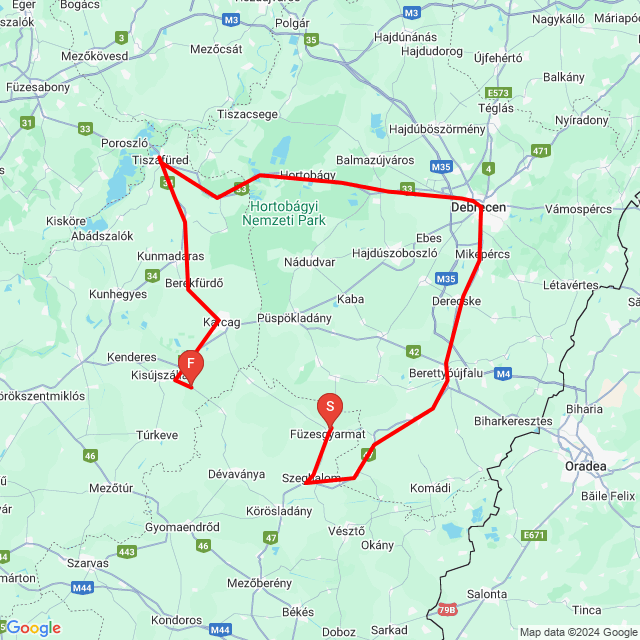 Name of route: 20240924_125715<br>Biker's name: Vida János<br>Start: 2024.09.24.<br>Distance: 230.865 km<br>Average speed: 84 km/h<br> 20240924_125715