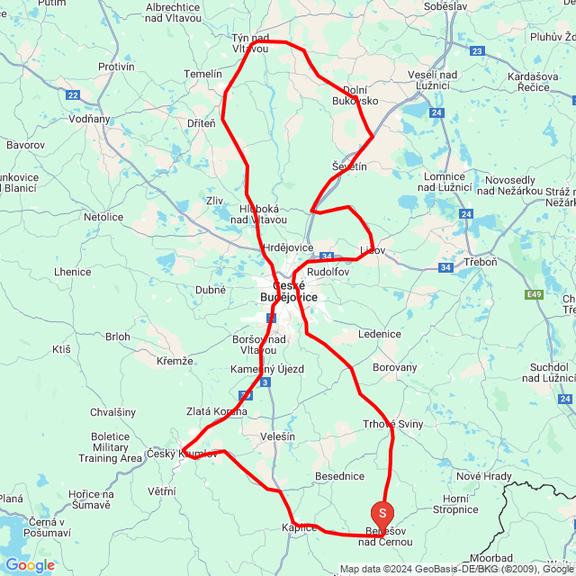 Nome della gita: 20241103_133808<br>Motorista: Milan Bohuslav<br>Partenza: 2024.11.03.<br>Distanza: 170.518 km<br>Velocità media: 81 km/h<br> 20241103_133808