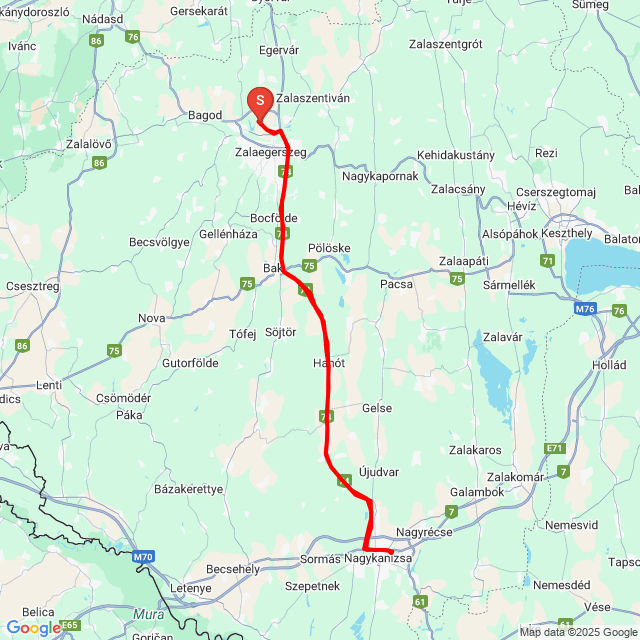 Name of route: 20250222_140553<br>Biker's name: PaZso<br>Start: 2025.02.22.<br>Distance: 112.85 km<br>Average speed: 88 km/h<br> 20250222_140553
