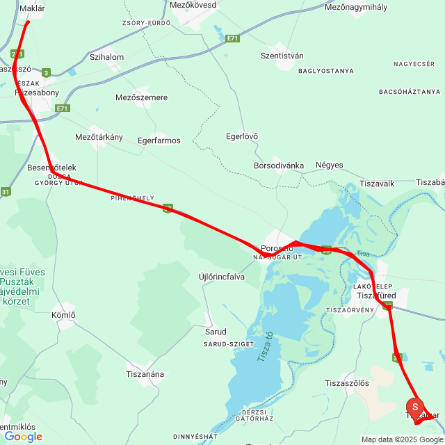 Name of route: 20250201_123533<br>Biker's name: Ujfalusi László<br>Start: 2025.02.01.<br>Distance: 103.168 km<br>Average speed: 73 km/h<br> 20250201_123533
